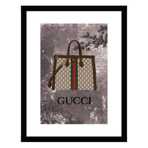 VENICE BEACH Collections Fashion Designer Glam Purse Bag-Framed Print by Fairchild Paris Abstract Poster Art Print 18 in. x 14 in.