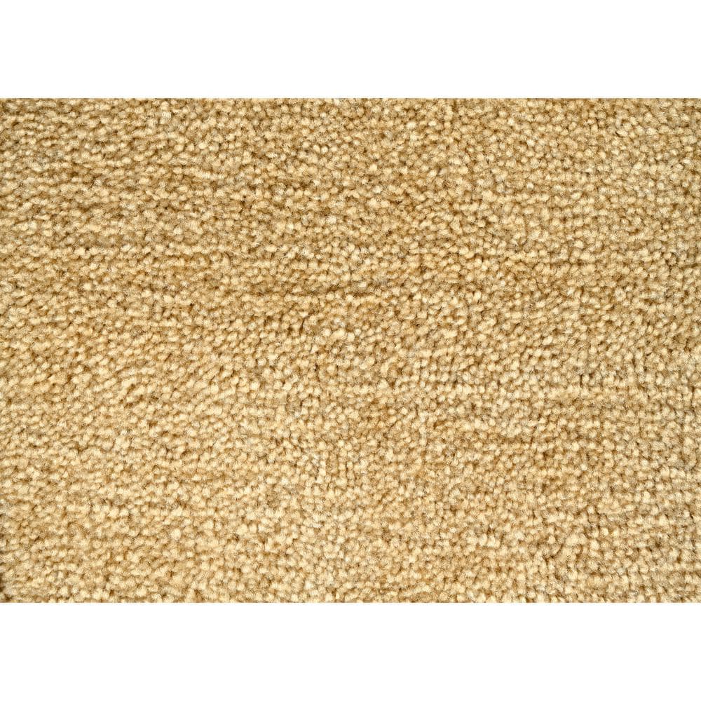 Beige Nylon Traditional 3-Piece Washable Bath Rug Set