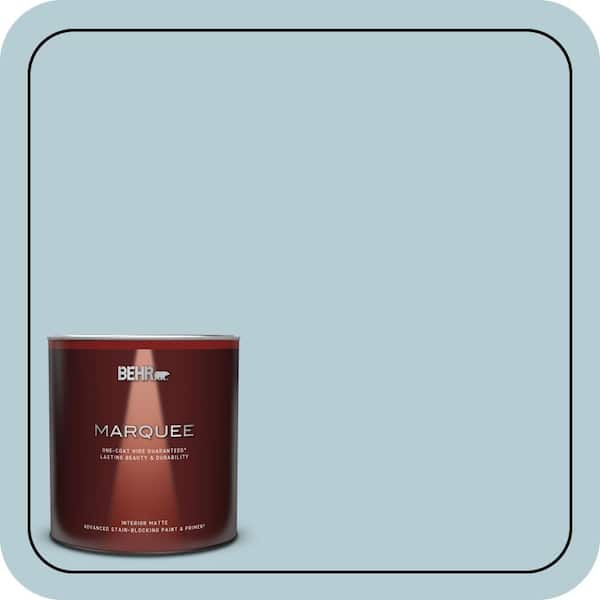 BEHR MARQUEE 1 qt. #530E-3 Sonata Matte Interior Paint & Primer