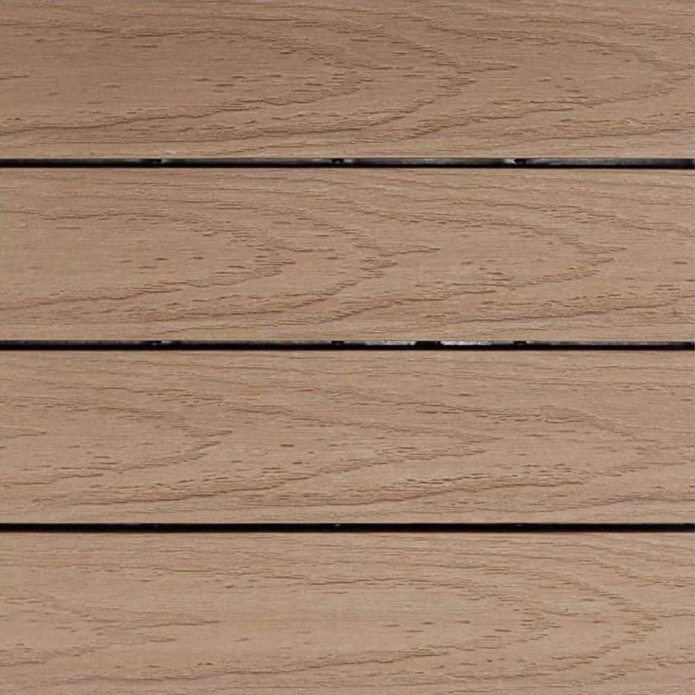 deck_a(ウォルナット) NewTechWood UltraShield Naturale 1 ft. x 1 ft. Quick Deck