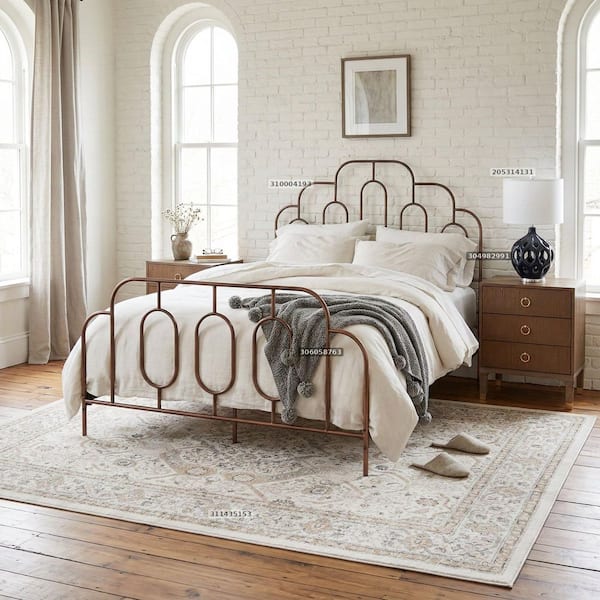 SAFAVIEH Isabella Cream/Beige 9 ft. x 12 ft. Floral Medallion Area