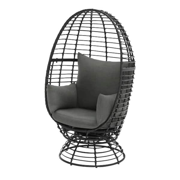Stylewell Black Wicker Outdoor Patio, Egg Wicker Chairs Outdoor