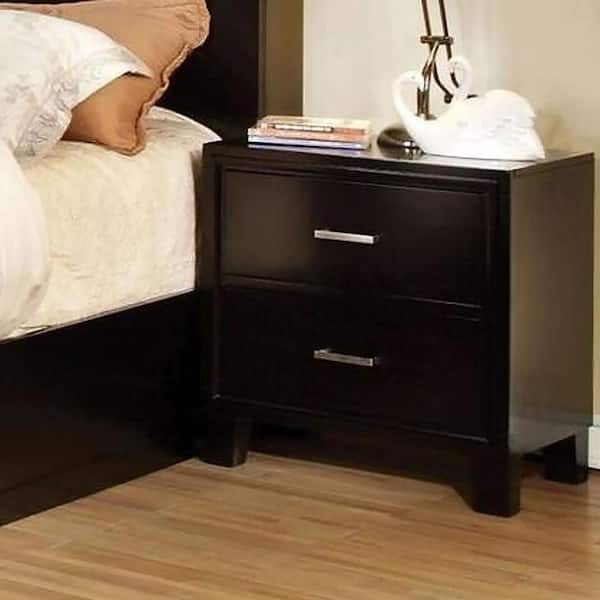 William's Home Furnishing Gerico II Espresso Contemporary Style Nightstand