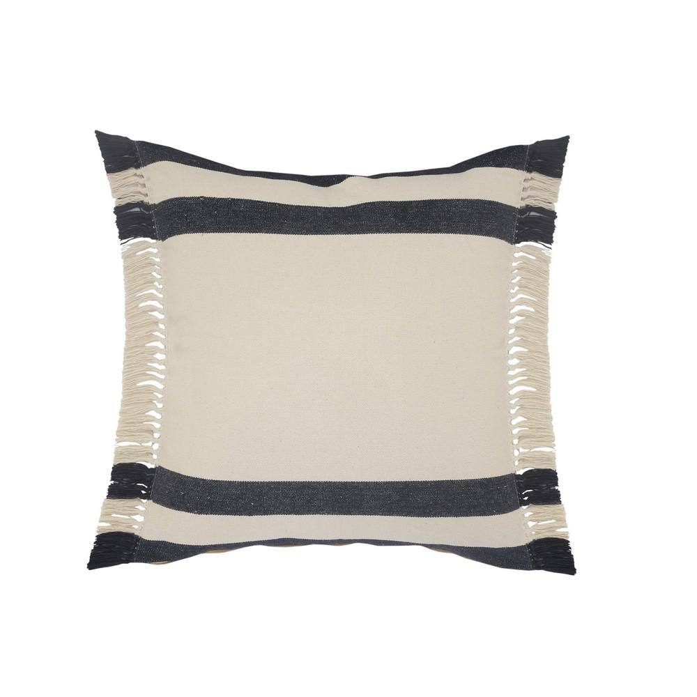 Double Border Ensign Blue / White Striped Fringe Soft Poly- Fill 20 in. x 2