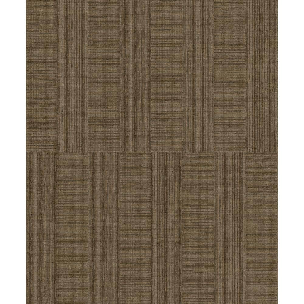Eldorado Brown Geometric Non-Pasted Vinyl Wallpaper