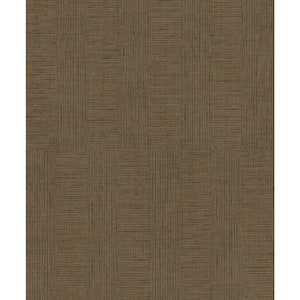 Eldorado Brown Geometric Non-Pasted Vinyl Wallpaper