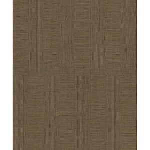 Eldorado Brown Geometric Wallpaper Sample