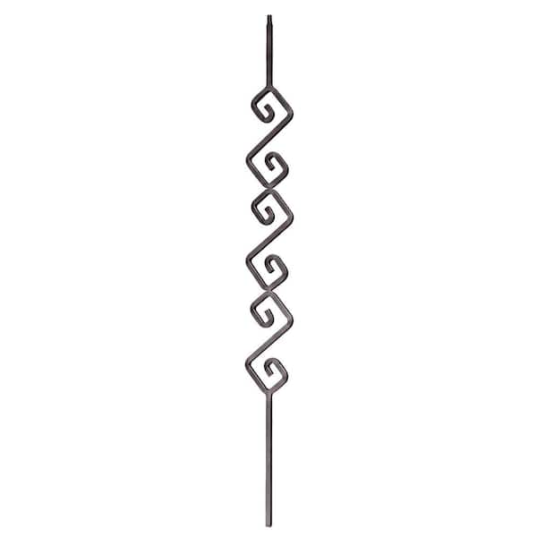 Arteferro 44 in. x 4 in. Accent Design Old World Copper Powder Coated Wrought Iron Metal Stair Baluster