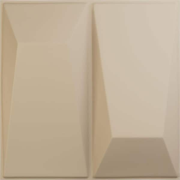 11 7/8 in. x 11 7/8 in. Locke EnduraWall Decorative 3D Wall Panel, Smokey Beige (Covers 0.98 Sq. Ft.)