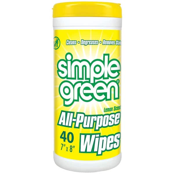 Simple Green Lemon Scent All-Purpose Wipes (40-Count) (Case of 12)