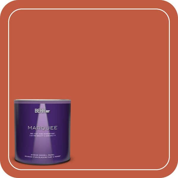 BEHR MARQUEE 1 qt. #M180-7 Deep Fire Eggshell Enamel Interior Paint & Primer