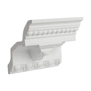5-7/8 in. x 4-15/16 in. x 6 in. Long Decorative Polyurethane Crown Moulding Sample