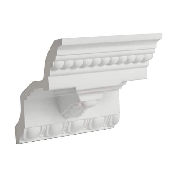 American Pro Decor 5-7/8 in. x 4-15/16 in. x 6 in. Long Decorative Polyurethane Crown Moulding Sample