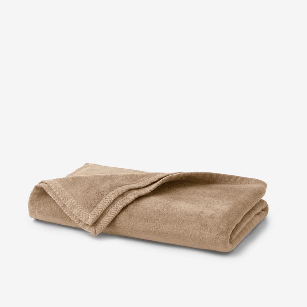 The Company Store Cotton Fleece Suede Cotton Throw Blanket 85060 THRW SUEDE The Home Depot