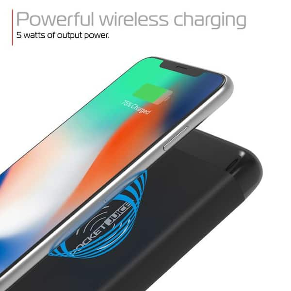 Wireless charger and powerbank, 8000 mAh, Beige