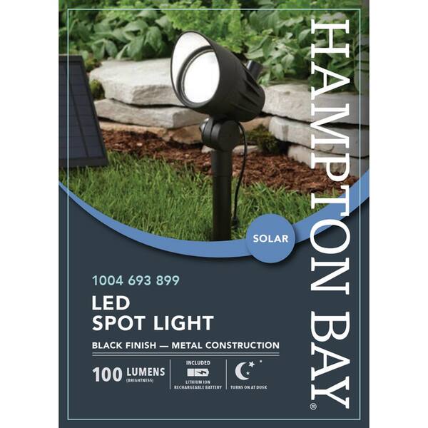 Solar Black LED 100 Lumen Metal Spotlight Solar Black LED 100 Lumen Metal Spotlight