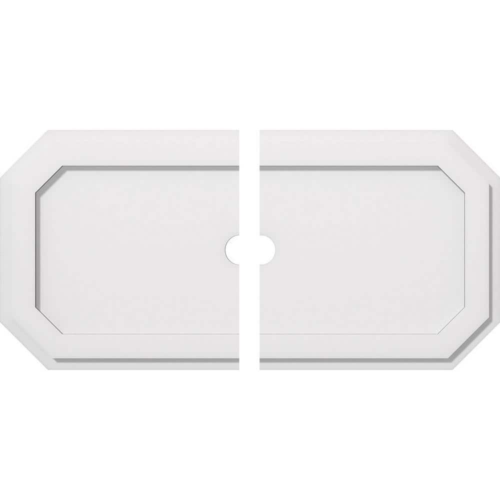 32" x 16" White PVC Contemporary Ceiling Medallion