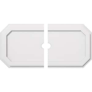 32 in. W x 16 in. H x 2 in. ID x 1 in. P Emerald Architectural Grade PVC Contemporary Ceiling Medallion (2-Piece)
