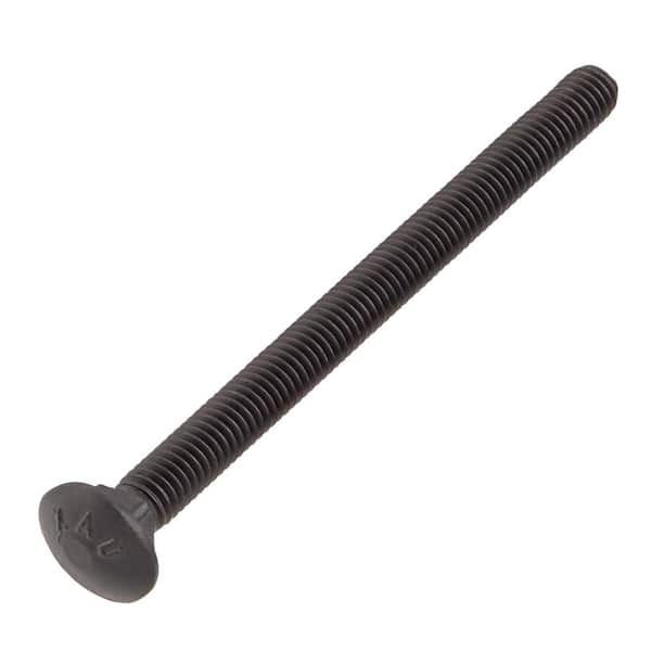 3/8 in.-16 x 5 in. Black Deck Exterior Carriage Bolt (25-Pack)