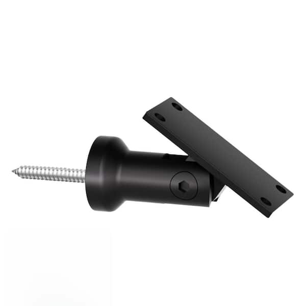 Adjustable End Bracket for Stainless Steel Handrail & Wooden Post Heavy-Duty Multi-Angle Design Outdoor Deck Railing