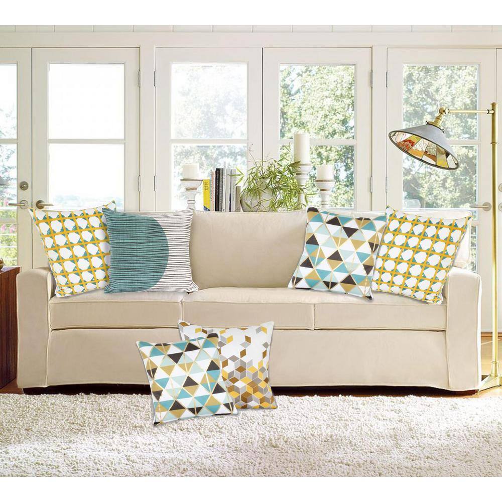 Gola Multicolor Cotton Throw Pillow