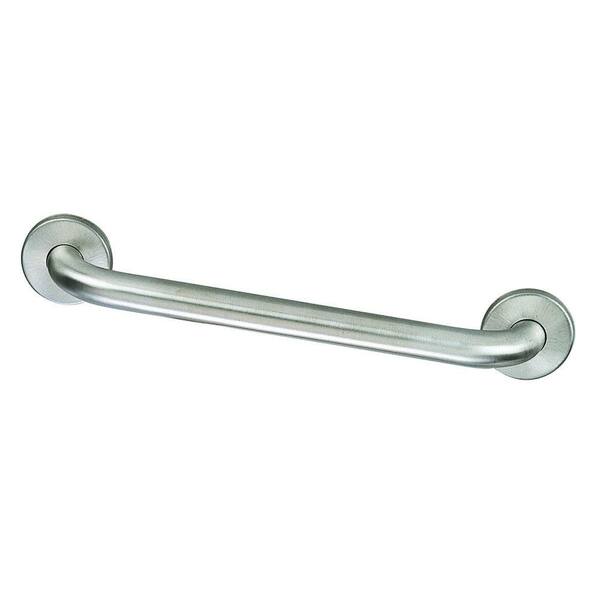 Design House 16 in. x 1-1/4 in. Concealed Screw Safety Grab Bar in Satin Nickel