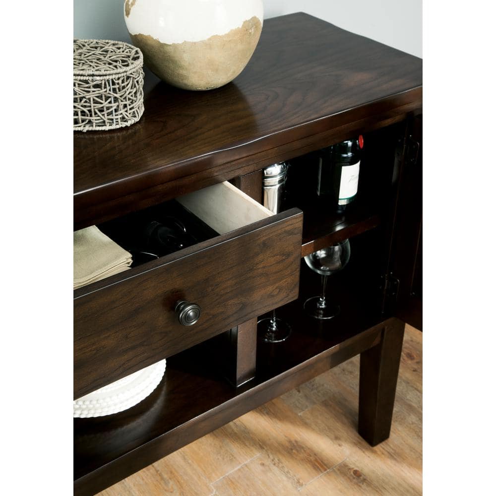 Haddigan Transitional Dark Brown Oak Dining Server