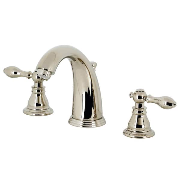 American Classic 8 in. Widespread 2-Handle Bathroom Faucet in Polished Nickel