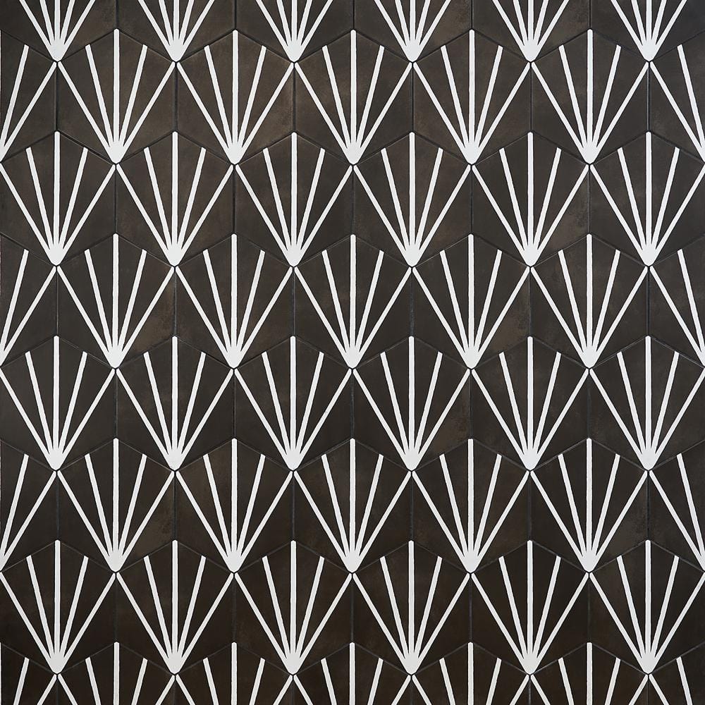 Eclipse Ray Black 7.79 in. x 0.59 in. Matte Porcelain Floor and Wall Tile Sample price history on PriceWatchPro