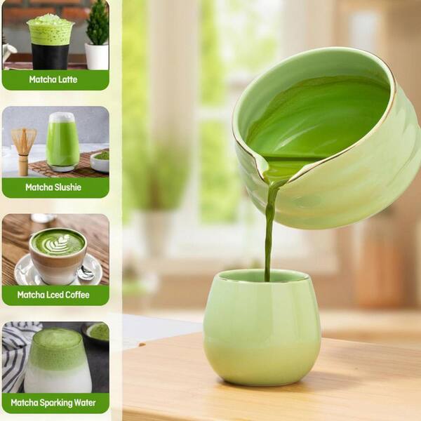 JFVKAF Japanese Style Ceramic Matcha Set 9 Piece Kit with Bowl 2