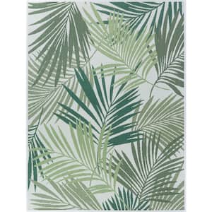 Green Palms 9 ft. x 12 ft. Indoor/Outdoor Area Rug