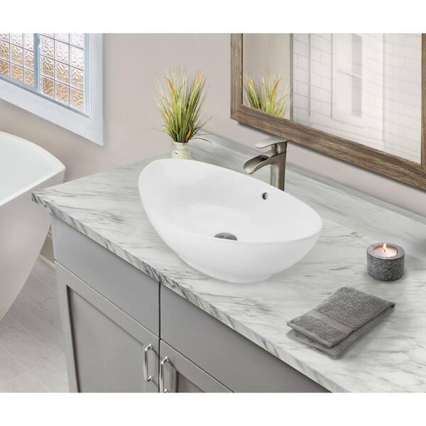 US Bathroom Art Hand Painted Glass Basin Vanity Sink Bowl+Waterfall Faucet Set 