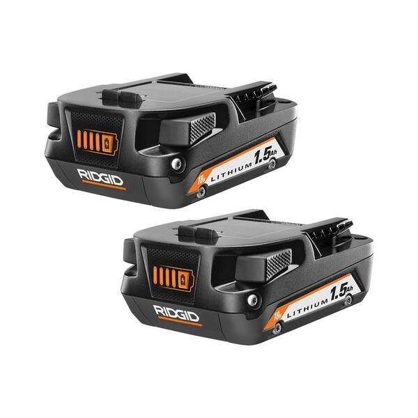 Ridgid 18V 1.5 Ah Lithium-Ion Battery (2-Pack) AC870015PN