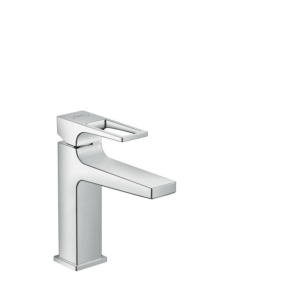 Metropol Brushed Nickel Modern Single Hole Brass Bathroom Faucet