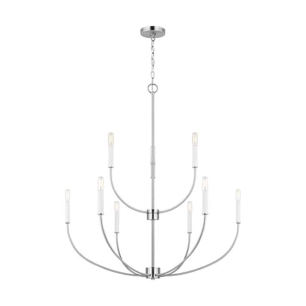 Generation Lighting - Greenwich 9-Light Brushed Nickel Chandelier