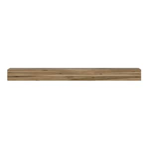 4 ft. Ashy Brown Cap-Shelf Mantel