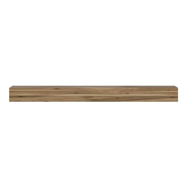 Pearl Mantels 4 ft. Ashy Brown Cap-Shelf Mantel