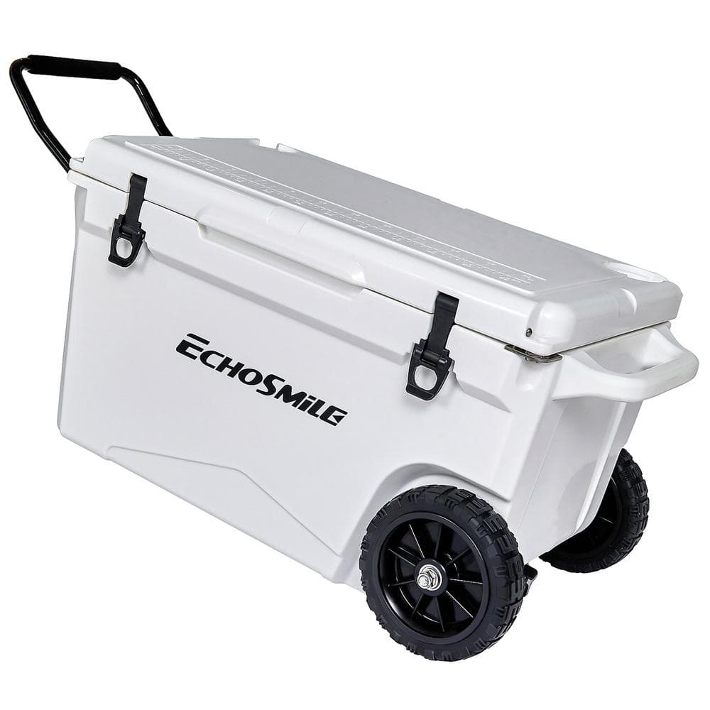 Tunearary 75 qt. Outdoor White Insulated Box Cooler with Stretch