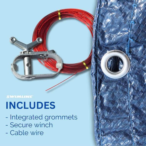 Hydrotools Supreme Guard Winter Cover for 21 ft. Above Ground Round Pools