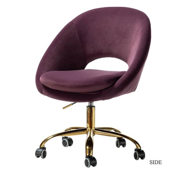 Jayden Creation Savas Purple Swivel, Lilac Swivel Desk Chair