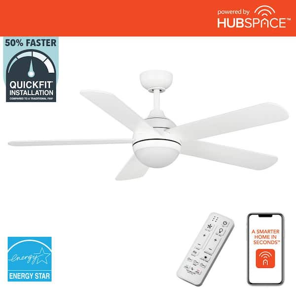 Hampton Bay Morland 52 in. Smart Indoor/Covered Outdoor Matte