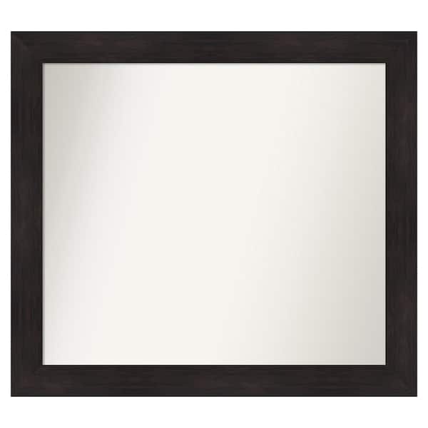 Amanti Art Furniture Espresso 39.75 in. x 35.75 in. Custom Non-Beveled Satin Recyled Polystyrene Bathroom Vanity Wall Mirror