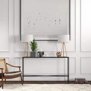 Henley 55 in. Blackened Bronze Rectangle Metal Console Table