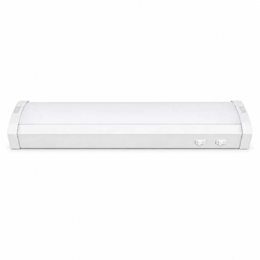 Commercial Electric 1-Pack 2 ft. Adjustable Lumen Integrated LED