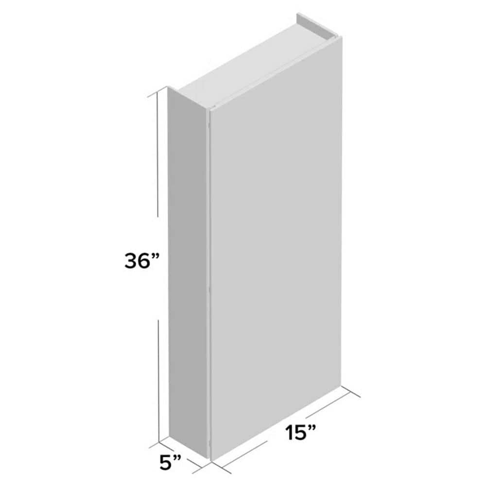 Modern Frameless Mirrored Aluminum Bathroom Medicine Cabinet