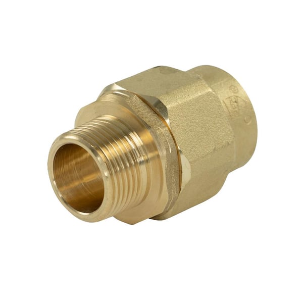 HOME-FLEX 3/4 in. CSST x 3/4 in. MIPT Brass Male Adapter 11-436-007 - The  Home Depot