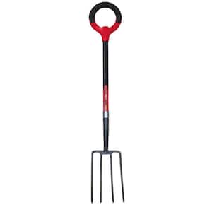 Pro-Lite Carbon Steel Digging Fork, Red