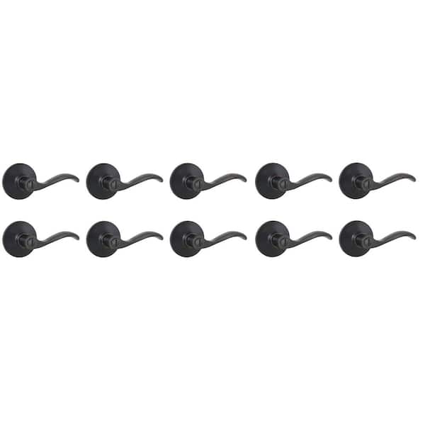 Naples Aged Bronze Bed/Bath Door Lever 10-Pack