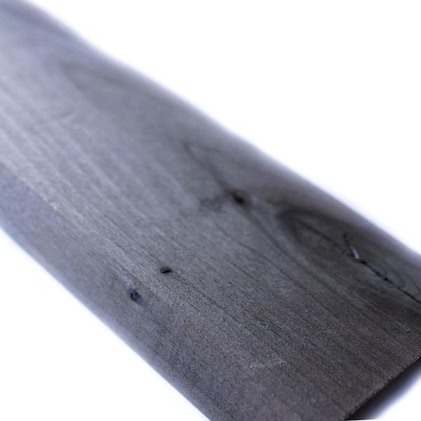 1 in. x 4 in. x 8 ft. Dingewood Gray Wash Prefabricated Alder Hardwood S4S Weathered Barn Wood Boards (9-Piece Box)