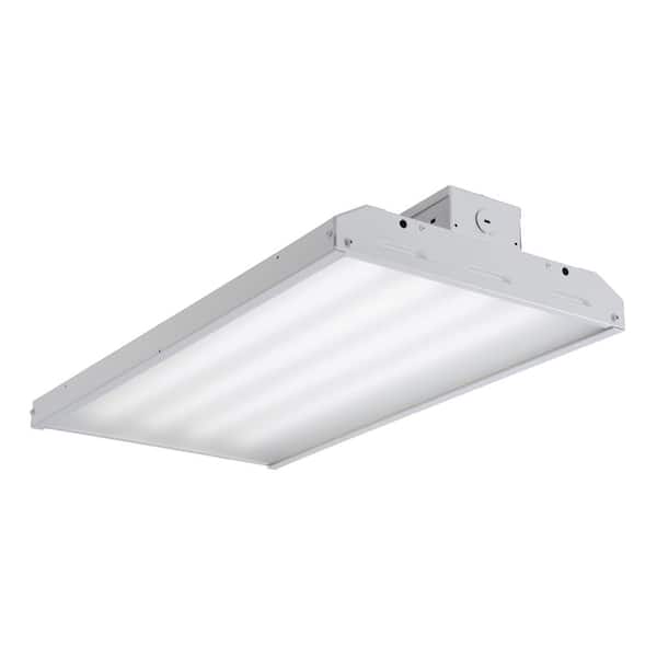 Metalux 2 ft. Integrated LED Dimmable White Lensed Linear High Bay Light 4000K 22012 Lumens